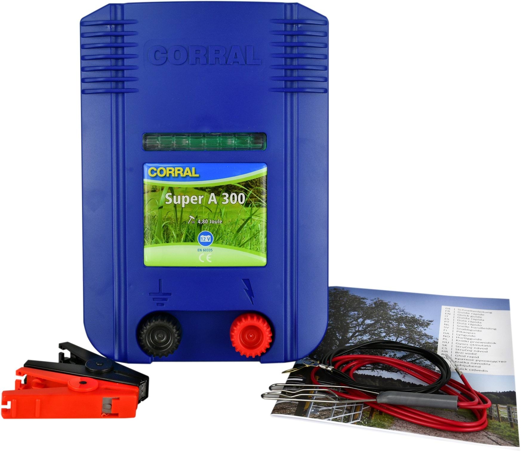 Elektryzator akumulatorowy Corral A 300, dla koni, bydła, kóz i owiec, 4,8 J - Cavalo